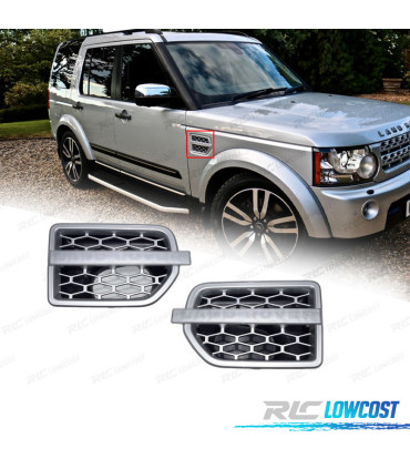 PRESE D'ARIA LATERALI LAND ROVER DISCOVERY IV 09-16 ARGENTO OPACO