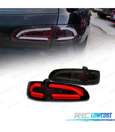 FANALI A LED BAR SEAT IBIZA 6L 02-08 ROSSO AFFUMICATO