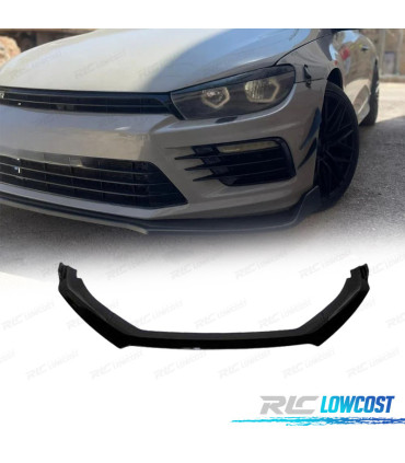 SPOILER LIP VOLKSWAGEN VW SCIROCCO 15- LOOK R NERO LUCIDO