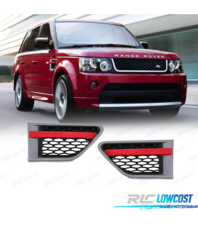 PRESE D'ARIA LATERALI RANGE ROVER SPORT 10-13 GRIGIO ROSSO LOOK AUTOBIOGRAPHY