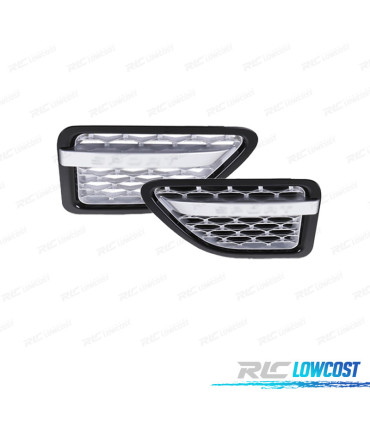 PRESE D'ARIA LATERALI RANGE ROVER SPORT 10-13 NERO LUCIDO ARGENTO