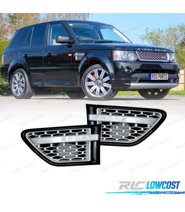 PRESE D'ARIA LATERALI RANGE ROVER SPORT 10-13 NERO LUCIDO ARGENTO