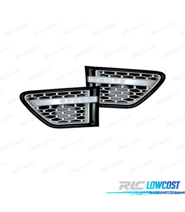 PRESE D'ARIA LATERALI RANGE ROVER SPORT 10-13 NERO LUCIDO ARGENTO
