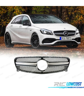 GRIGLIA MERCEDES CLASSE A W176 15-18 LOOK AMG A45 ARGENTO
