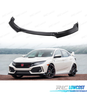SPOILER LIP ANTERIORE HONDA CIVIC 19-21 LOOK TYPE R NERO LUCIDO