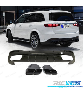 DIFFUSORE MERCEDES X167 20-24 - TERMINALI DI SCARICO