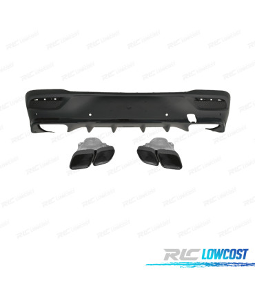 DIFFUSORE MERCEDES C167 COUPE 20- LOOK GLE 63 NERO