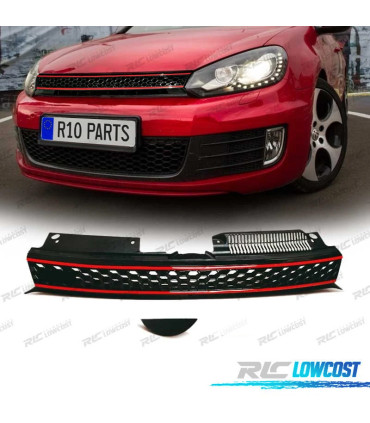 GRIGLIA VOLKSWAGEN VW GOLF 6 LOOK GTI NERO ROSSO