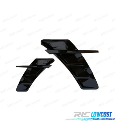 PRESE D'ARIA LATERALI PER AUDI A4 17-20 NERO LUCIDO