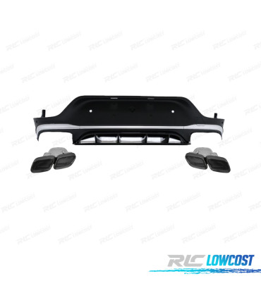 DIFFUSORE PER MERCEDES C253 20-22 LOOK GLC COUPE 63 NERO CROMATO