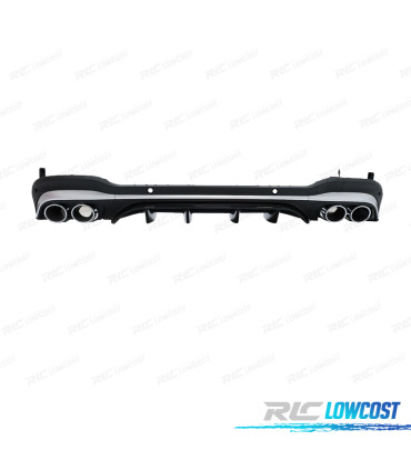 DIFFUSORE PER MERCEDES X253 20-22 LOOK GLC 43 NERO CROMATO