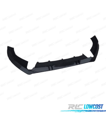 SPOILER LIP ANTERIORE PER AUDI A5 17-20 LOOK RS5 ABT NERO LUCIDO