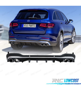 DIFFUSORE PER MERCEDES X253 20-22 LOOK GLC 43 NERO CROMATO