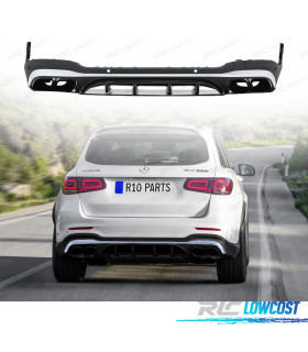 DIFFUSORE MERCEDES X253 20-22 LOOK GLC63 NERO CROMATO