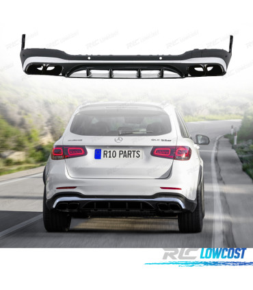 DIFFUSORE MERCEDES X253 20-22 LOOK GLC63 NERO CROMATO
