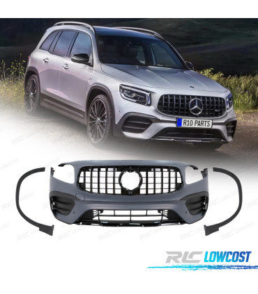 PARAURTI ANTERIORE MERCEDES X247 20- LOOK GLB35 GRIGLIA NERA
