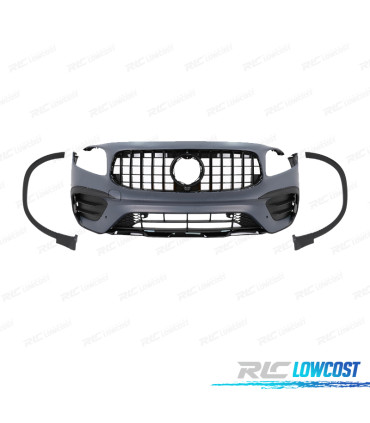 PARAURTI ANTERIORE MERCEDES X247 20- LOOK GLB35 GRIGLIA NERA