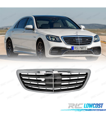 GRIGLIA PER MERCEDES W222 18-20 LOOK S63 NERO CROMATO