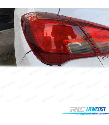 FANALE SINISTRO PER OPEL CORSA E 3P 15-19 BIANCO ROSSO