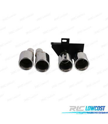 TERMINALI SCARICO BMW F10 F11 F12 F13 10- IN ACCIAIO INOX CROMATO