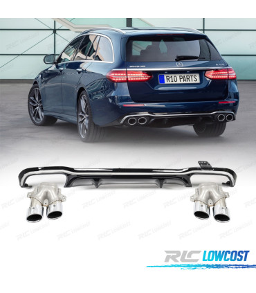 DIFFUSORE MERCEDES W213 21-23 LOOK E53 NERO CROMATO