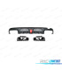 DIFFUSORE MERCEDES C205 15-21 LOOK BRABUS NERO LUCIDO