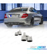 TERMINALI SCARICO MERCEDES W204 08-14 LOOK C63 CROMATO