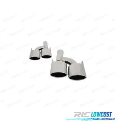 TERMINALI SCARICO MERCEDES W204 08-14 LOOK C63 CROMATO