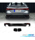 DIFFUSORE PER AUDI A7 19-23 LOOK RS7 NERO LUCIDO