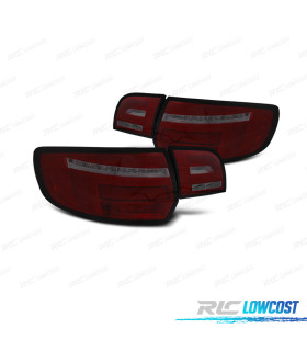 FANALI PER AUDI A3 8P 03-08 ROSSO AFFUMICATO
