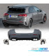 PARAURTI POSTERIORE MERCEDES CLASSE A W177 18- LOOK AMG A45 TERMINALI DI SCARICO