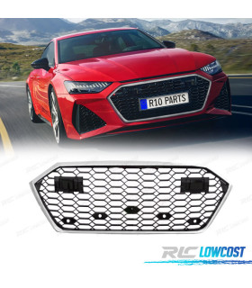 GRIGLIA AUDI A7 A7L 19-23 LOOK RS7 NERO CROMATO