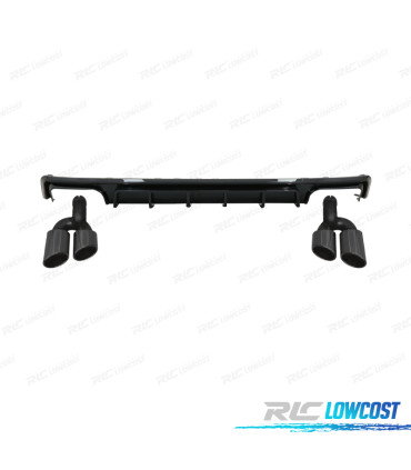 DIFFUSORE PER AUDI A6 A6 AVANT 19-24 LOOK S6 NERO LUCIDO