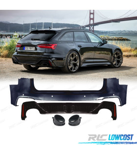 PARAURTI POSTERIORE AUDI A6 AVANT 19-24 LOOK RS6