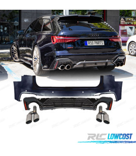 PARAURTI POSTERIORE PER AUDI A6L 19-24 LOOK RS6-ABT