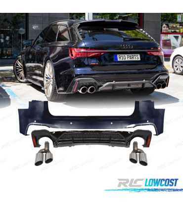 PARAURTI POSTERIORE PER AUDI A6L 19-24 LOOK RS6-ABT