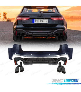 PARAURTI POSTERIORE PER AUDI A6 2019-2024 LOOK RS6-ABT