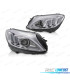 FARI PER MERCEDES CLASSE C W205 14-18 LED FONDO CROMATO
