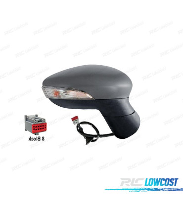 SPECCHIO COMPLETO DESTRO FORD FIESTA MK6 08-12 TERMICO