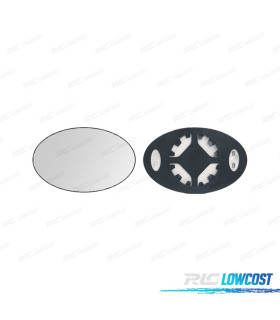 VETRO SPECCHIO BASE REVERSIBILE SINISTRO / DESTRO MINI R50 R53 01-06 TERMICO