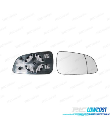 VETRO SPECCHIO RETROVISORE DESTRO OPEL ASTRA H 04-08 TERMICO