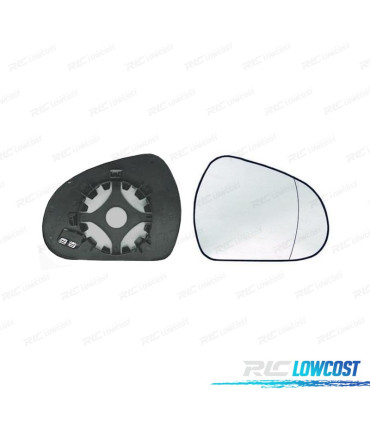 VETRO SPECCHIO RETROVISORE DESTRO PEUGEOT 207 06-13 CONVEX TERMICO