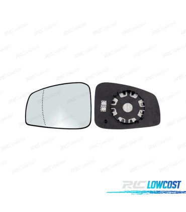 VETRO SPECCHIO BASE SINISTRO RENAULT LAGUNA III 07- TERMICO