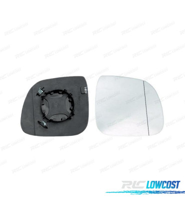 VETRO SPECCHIO BASE DESTRA VOLKSWAGEN VW AMAROK 11- CONVEX TERMICO