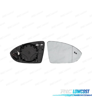 VETRO SPECCHIO BASE DESTRA VOLKSWAGEN VW GOLF VII 12-17