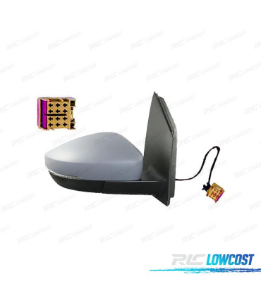 SPECCHIO COMPLETO DESTRO VOLKSWAGEN VW POLO 09-17 MECCANICO PRIMERIZZATO