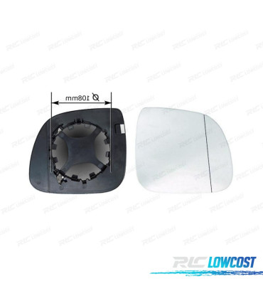 VETRO SPECCHIO BASE DESTRA VOLKSWAGEN VW TRANSPORTER T6 16-20