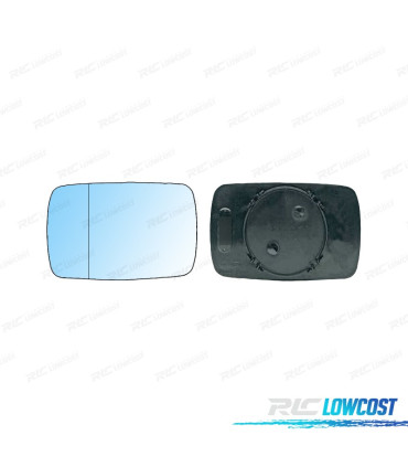 VETRO SPECCHIO BASE SINISTRO BMW SERIE 5 E34 88-95 BLU