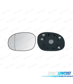 VETRO SPECCHIO BASE SINISTRO PEUGEOT 206 98- ASPHERICO TERMICO