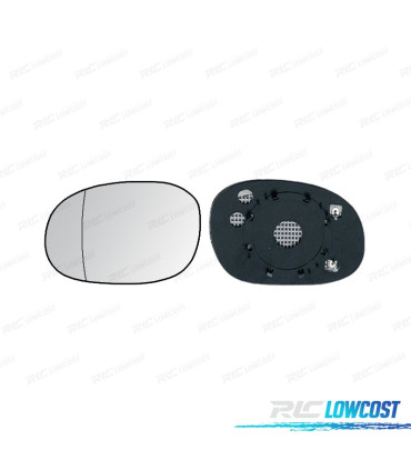 VETRO SPECCHIO BASE SINISTRO PEUGEOT 206 98- ASPHERICO TERMICO